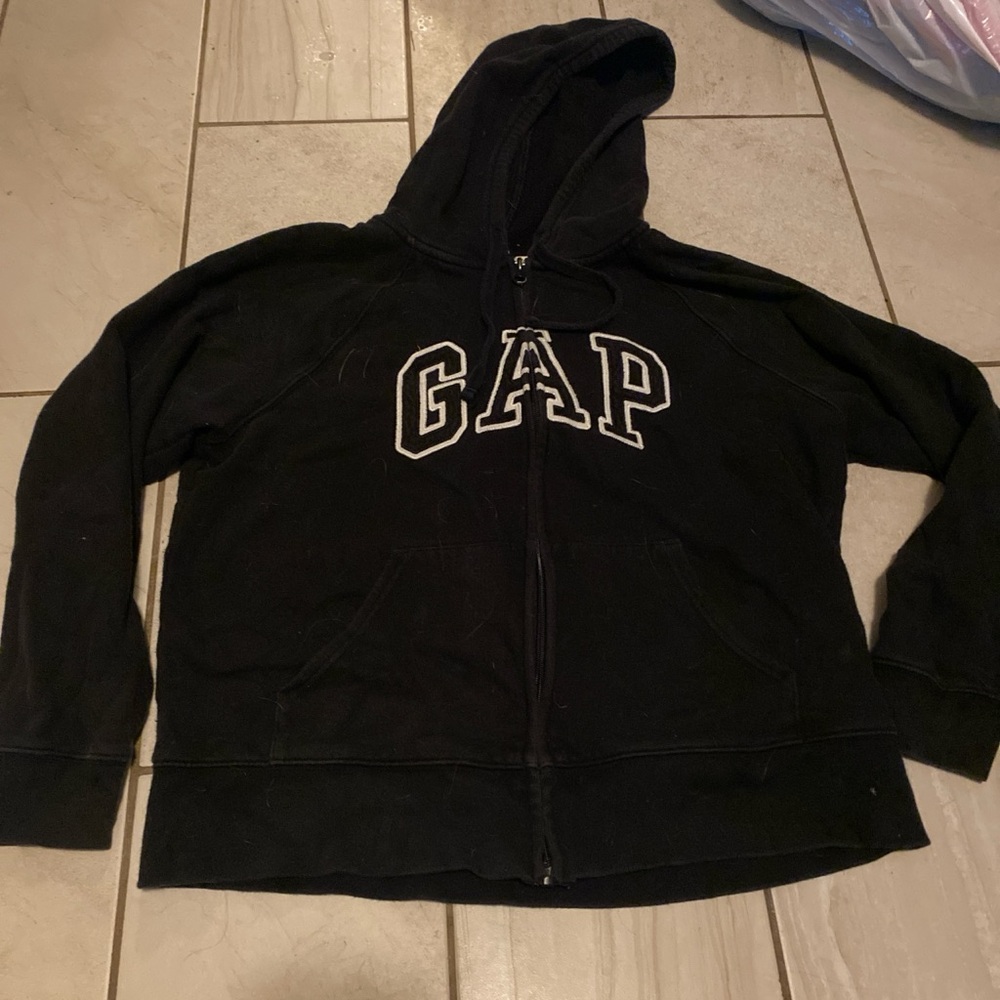 GAP Black Hoodie Jacket